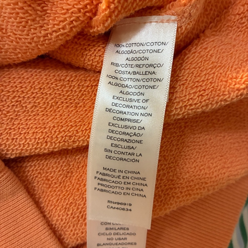 Peanuts x Marc Jacobs Franklin Sweatshirt Size S Orange Distressed Charlie RARE - Picture 10 of 13